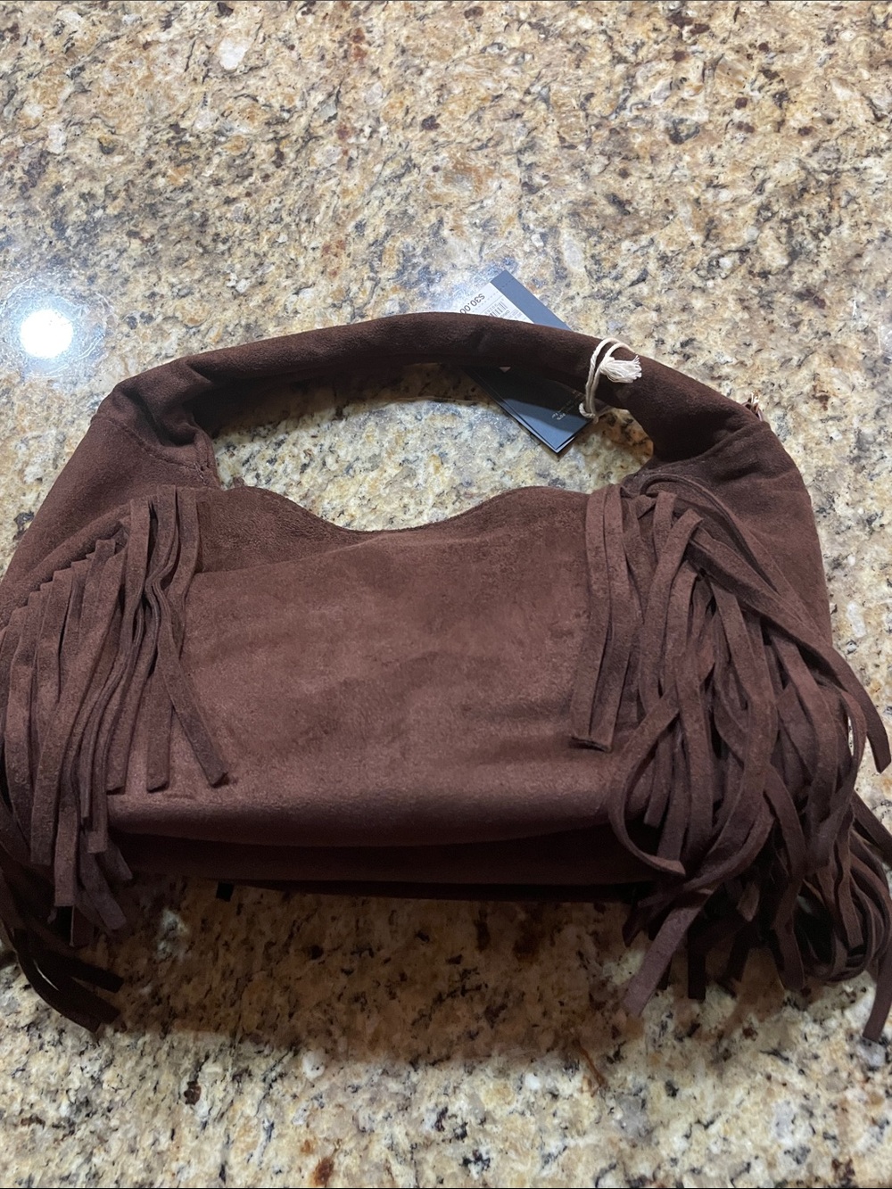 Universal Thread Brown Suede Fringe Shoulder Bag
